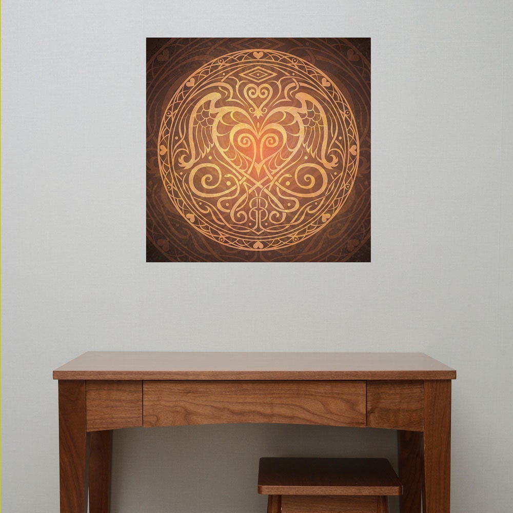 Heart Wall Decal Heart of Wisdom by Cristina Mcallister - Etsy