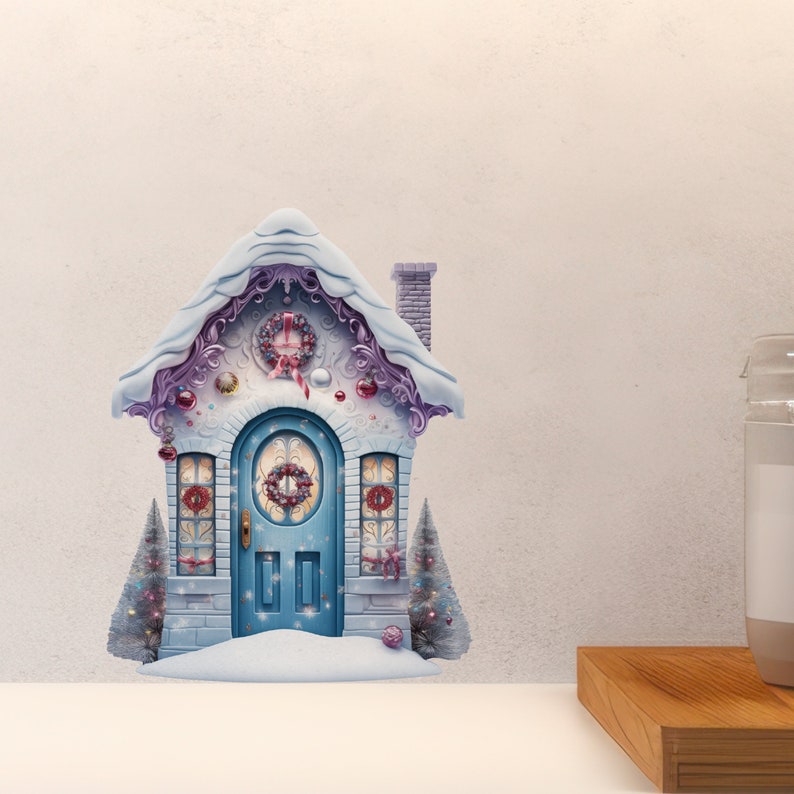 Frosted Wishes Fairy Door Decal - Etsy