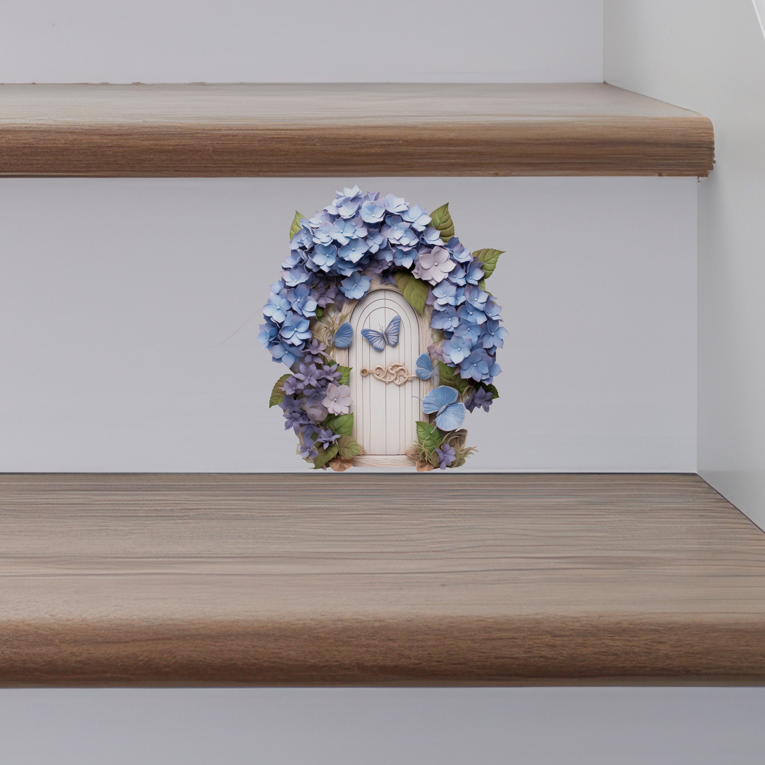 Hydrangea Fairy Door Decal - Etsy Australia