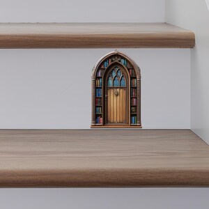 Library Fairy Door Decal - Etsy