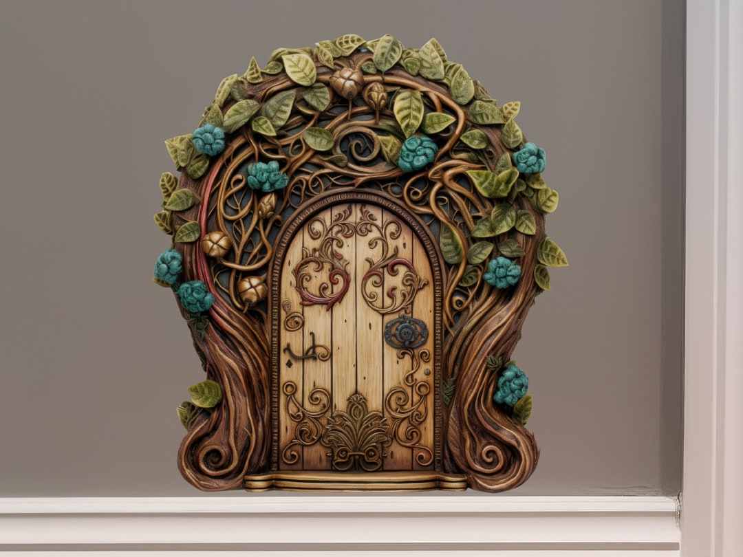 Secret Garden Fairy Door Decal - Etsy