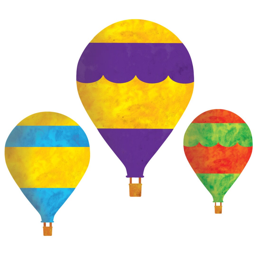 Hot Air Balloon Wall Decal Sticker Set for Kids Room Wall Mural SKU193