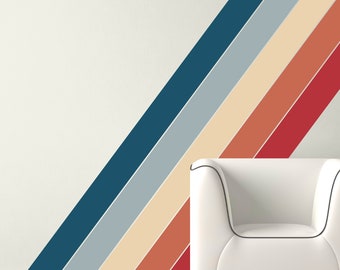 Solid Stripe Wall Decals - Multiple Colors & Sizes