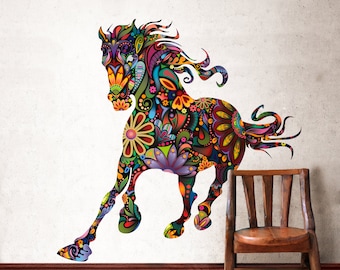 Equestrian Decor - Horse Wall Decal - Equestrian Gift - Equestrian Art - Equestrian Print