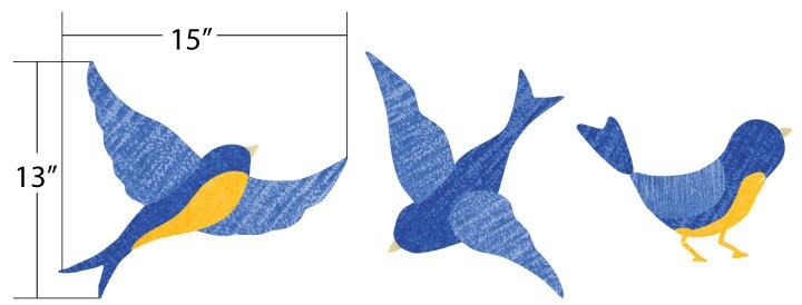 Bird Wall Decals for Bird Wall Decor stk1099 | Etsy