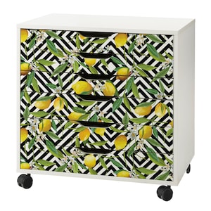 Lemon Pattern Decal Set for IKEA Alex Drawer Unit (Drawer Unit NOT Included)