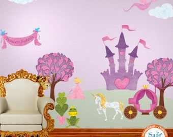 Princesa calcomanías de pared para girl Room - JUMBO SET