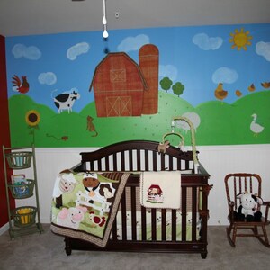 Farm Wall Stickers Decals for Kids Room & Nursery JUMBO SET image 3