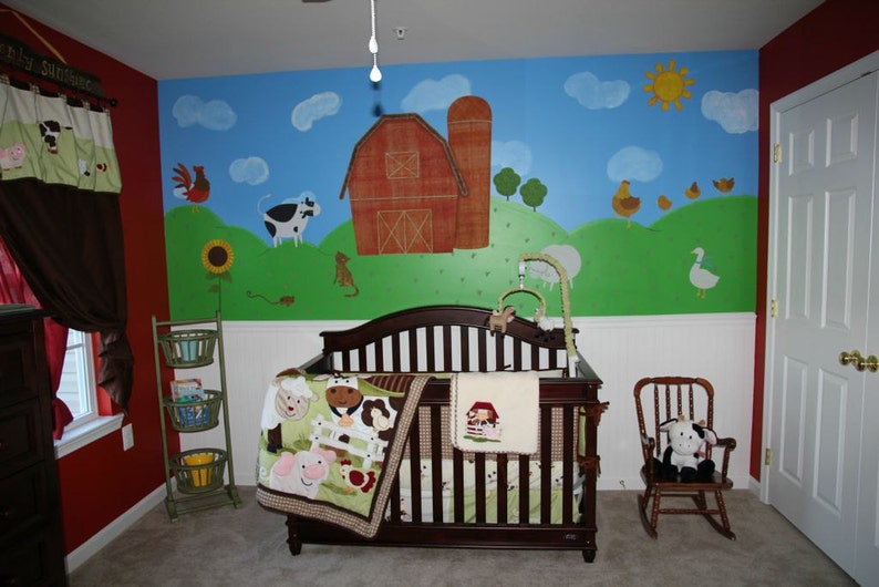 Farm Wall Stickers Decals for Kids Room & Nursery JUMBO SET image 3
