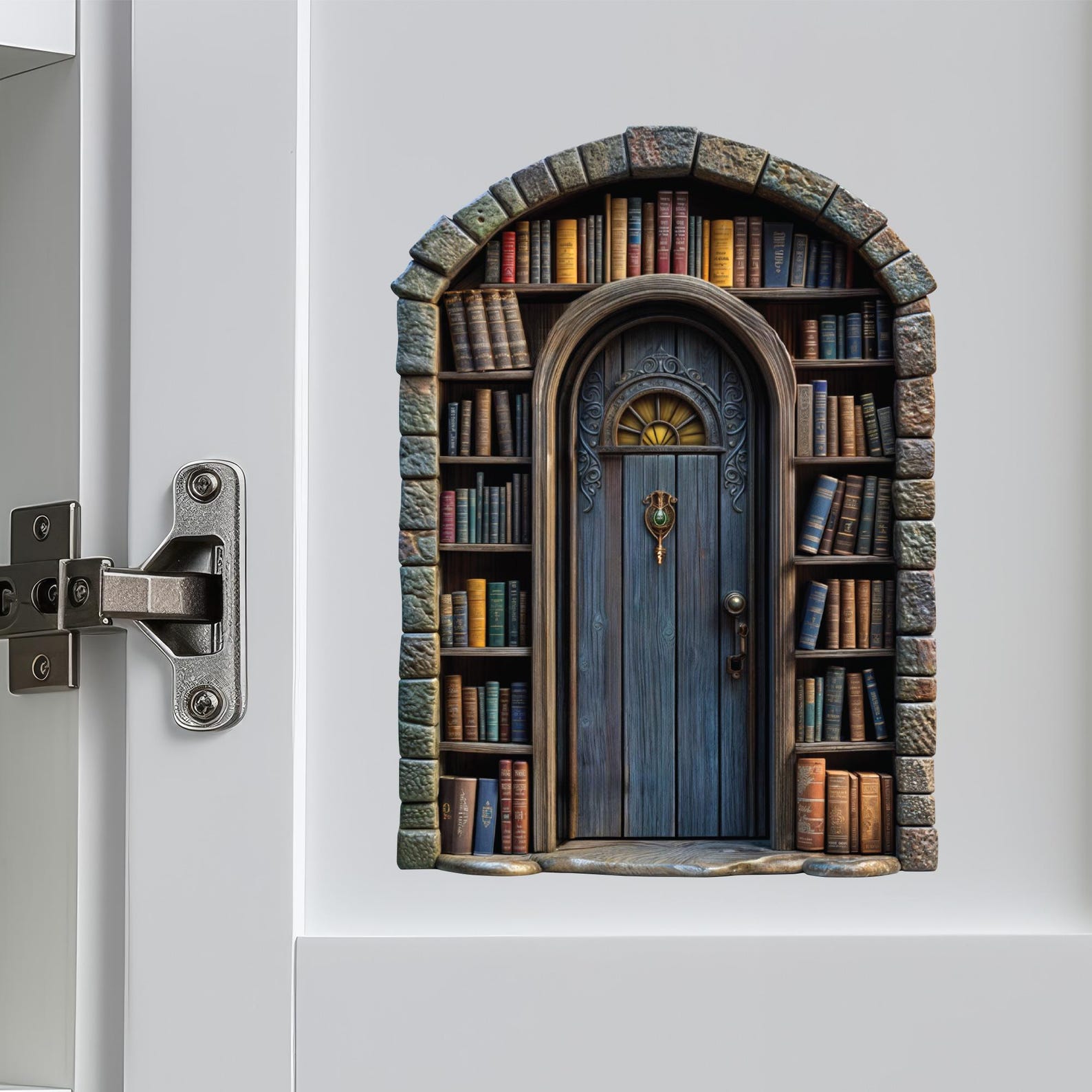 Stone Library Fairy Door Decal - Etsy