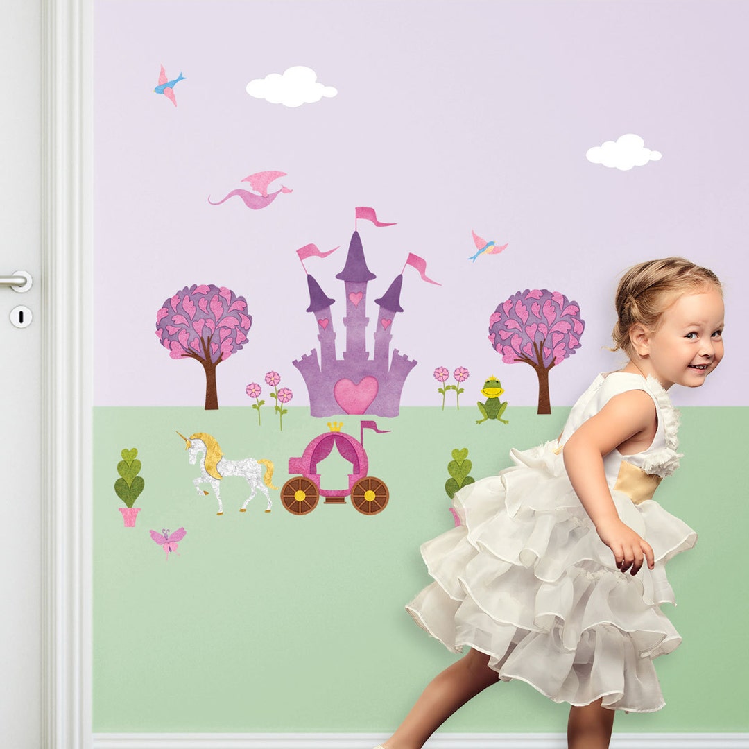 Princess Wall Sticker – Peel & Stick Decals for Princess Wall Mural for ...