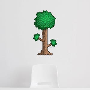 Terraria Tree Wall Decal - Terraria Birthday - Terraria Sticker - Gaming Backdrop - Terraria Gift Idea (#1315)