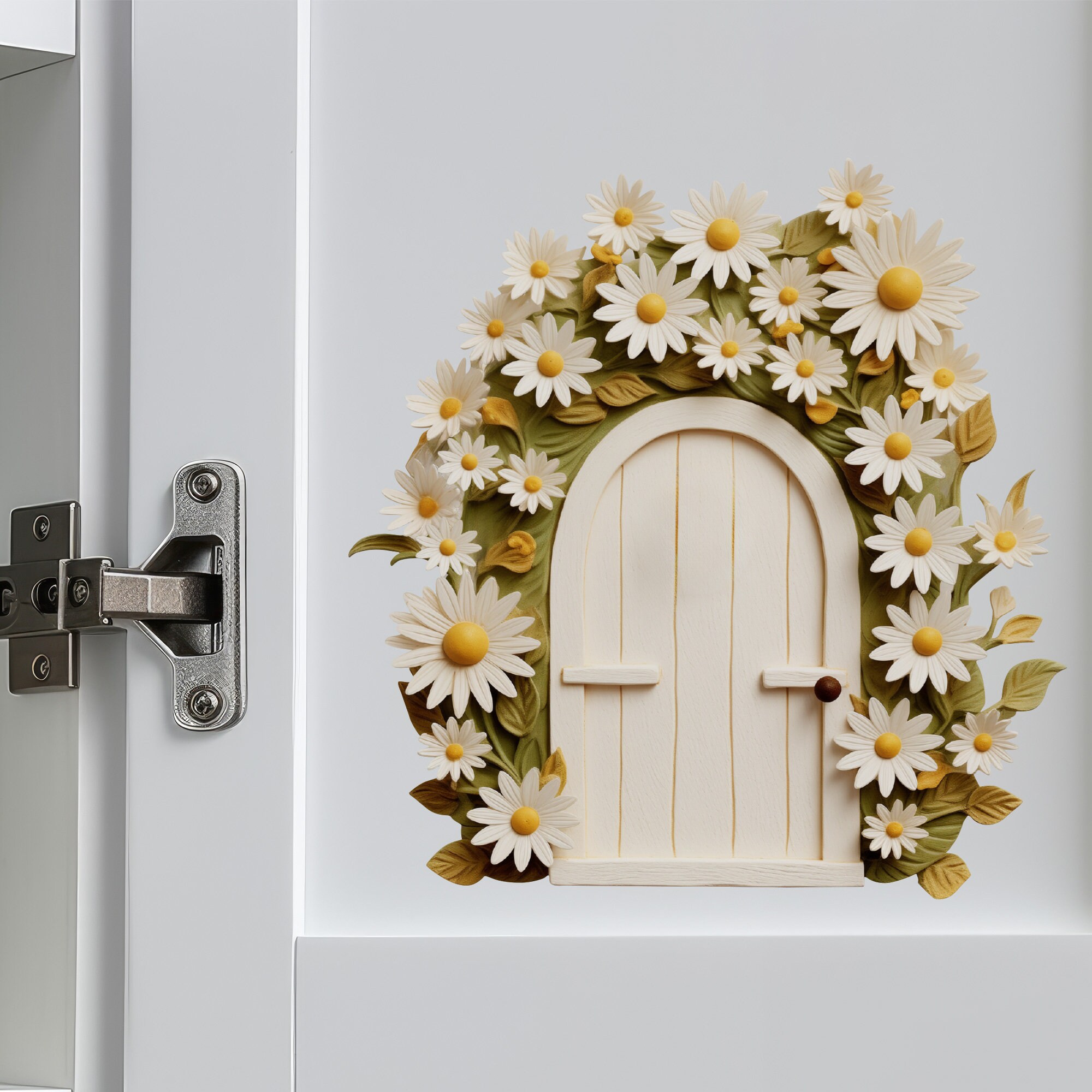Daisy Delight Fairy Door Decal - Etsy