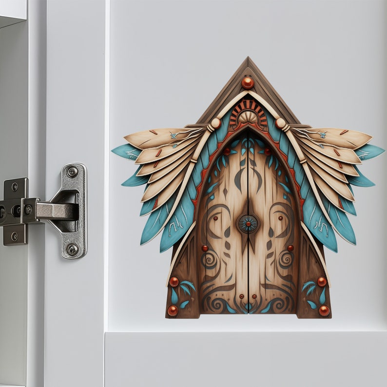 Feathered Spirit Fairy Door Decal - Etsy