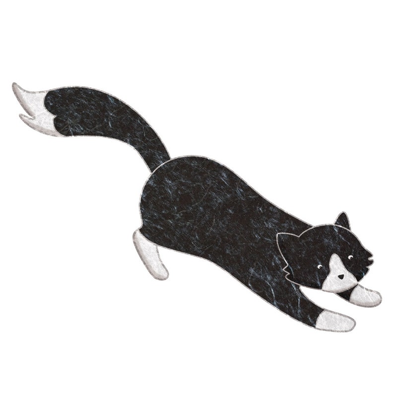 Black Cat Decal Sticker for Animal Theme Wall Mural image 1