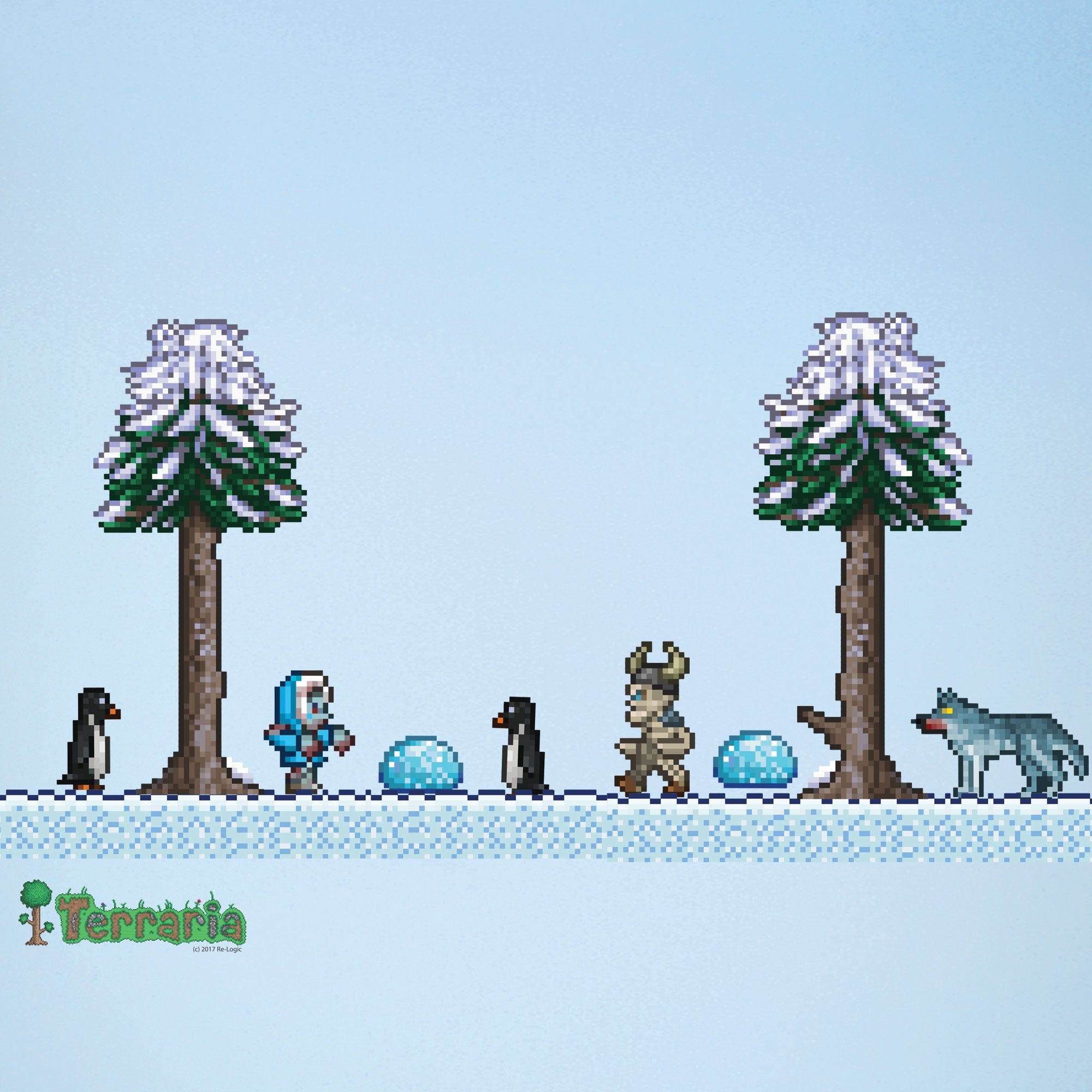 Terraria Snow Biome Add-on Wall Decal Set Video Game - Etsy