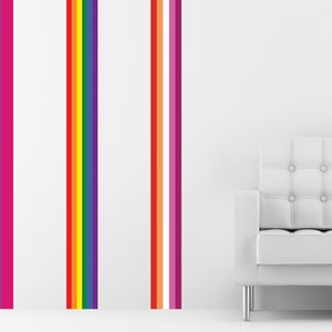 Pride Stripe Wall Decal Collection - LGBTQ+ Pride Decor