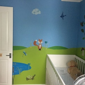 Forest Wall Decals for Nursery and Kids Room Woodland Stickers JUMBO SET image 10