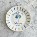 Custom Birthday Plate for Boy | Personalized Happy 1st Birthday Gift | Ceramic Hand Painted Keepsake- BCP83 product logo