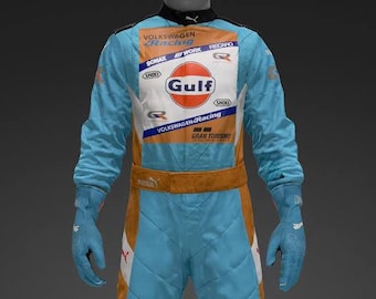 GULF Kids and Adults F1 Racing Suit/Outfit - Volkswagon Fan Edition Race Wear