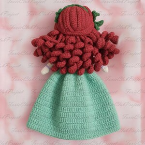 Kawaii Little Mermaid Inspired Crochet Dolls, Fairy Tales Princess Amigurumi, Crochet Ariel Stuffed, Collectible Doll Toy, Bling Version image 8