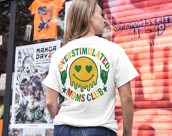 Moms Club comfort kleuren shirt, mama comfort kleuren T-shirt, comfort kleuren moeder shirt, grappig mama shirt, Moederdag