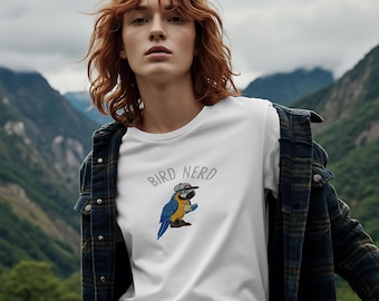 Bird Nerd T-Shirt, Funny Bird Watcher Shirt, Bird Lover Gift Tee, Twitcher Nature Shirt, Backyard Bird Tee, Birding apparel Tee