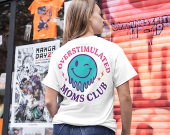 Moms Club comfort kleuren shirt, mama comfort kleuren T-shirt, comfort kleuren moeder shirt, grappig mama shirt, Moederdag