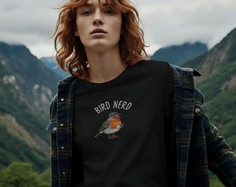 Bird Nerd T-Shirt, Funny Bird Watcher Shirt, Bird Lover Gift Tee, Twitcher Nature Shirt, Backyard Bird Tee, Birding apparel Tee