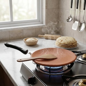 Traditional Clay Tawa | Handmade Earthen Flat Cooking Pan