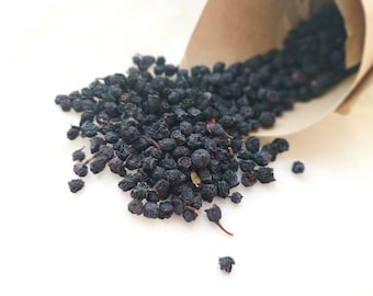 Dried Organic Bilberries, European Blueberries, Whortleberry 50 g or 100 g. Vaccinium myrtillus