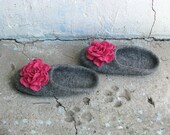 Women's felted slippers - Pink dream - slippers for women and girls. Made to order