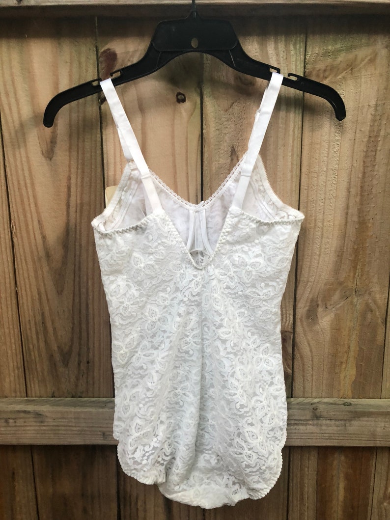 Vintage 90s Deadstock White Lace Body Shaper by Bali Size 36C | Etsy