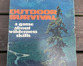 Vintage Outdoor Survival 1972 Avalon Hill Bookcase Game 895