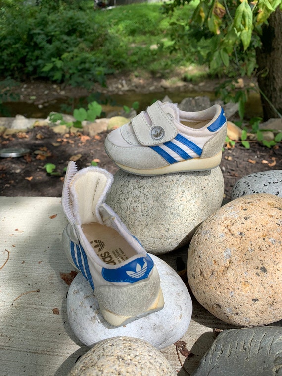 Vintage Baby Adidas Tennis Shoes Size 2 / Vintage… - image 1