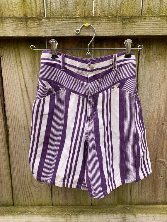 Girls 80s High Waisted Shorts With 