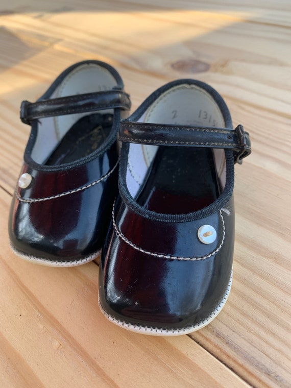 Baby Girls Vintage Wee Walker Shoes / Mid Century… - image 2