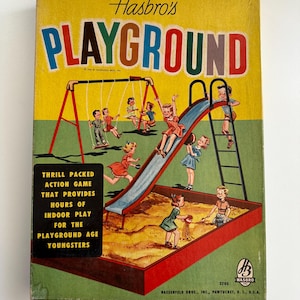 Vintage 1956 Hasbro Playground kinderspel 2-4 spelers compleet