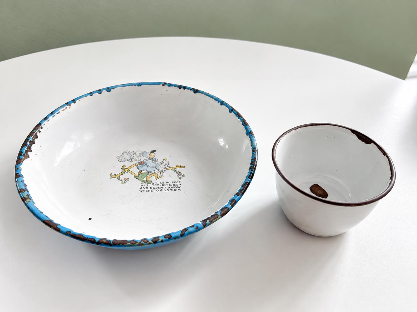 Vintage Swedish Enamel Cup - Etsy