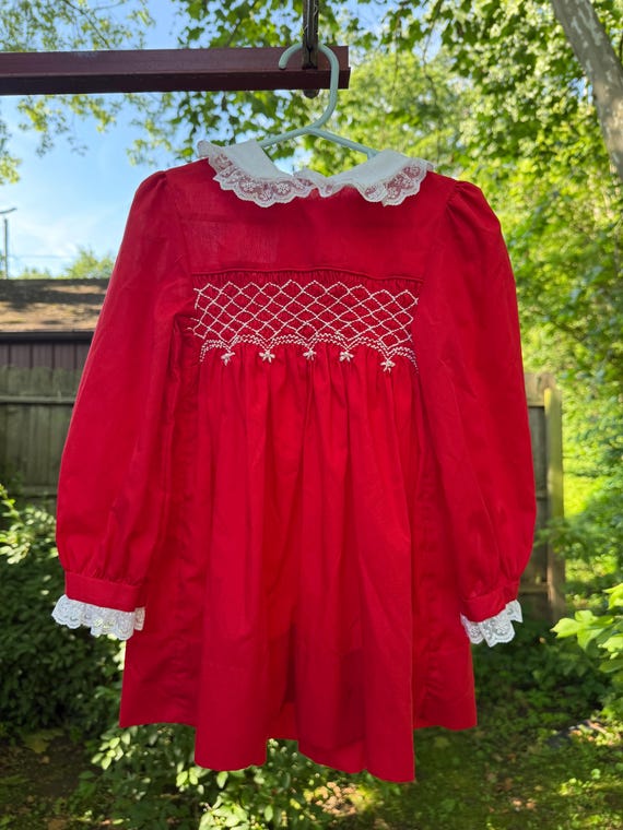 Baby Clothes Vintage Polly Flinders Dresses Vintage Baby Girls Red