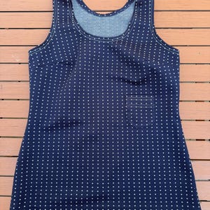 Vintage 60er Jahre Mod Polka Dot Strick Top
