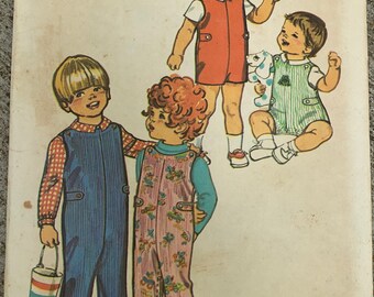 Vintage Simplicity 5050 Children’s Vintage Sewing Pattern Size 1