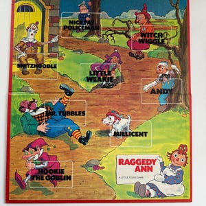 Vintage Rtagdy Ann Spielbrett: 1974 Bobbs Merrill