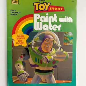 Vintage Toy Story Paint With Water Golden Book 1995 Walt Disney