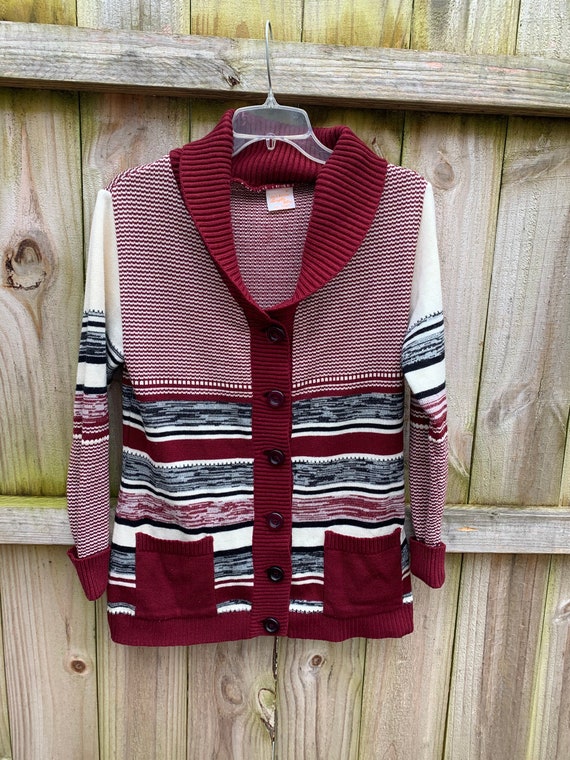 Double pocket Stripe Medium Style Cardigan Double pocket Stripe Medium Style Cardigan