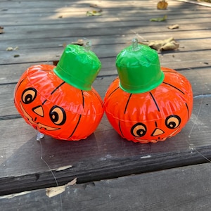 Lot de 2 citrouilles d&#39;Halloween en vinyle gonflables gonflables