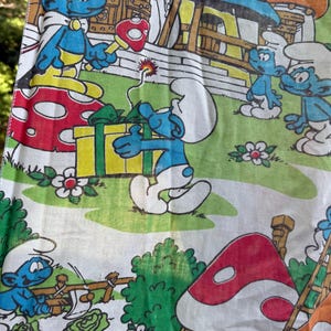 1980s Smurf Bedding - Etsy