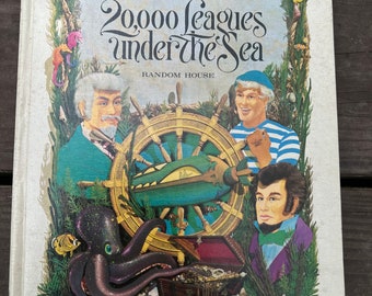 Vintage 1969 Hardcover Pop-Up 20,000 Leagues Under The Sea