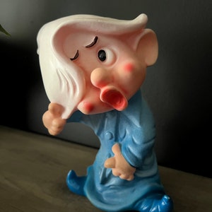 Vintage 1960s Vintage DWARF Squeak Toy “Dopey” HTF