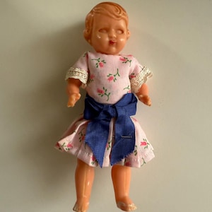 Vintage Mid-Century Sleepy Eye Hard Plastic Doll (5.25&quot;)